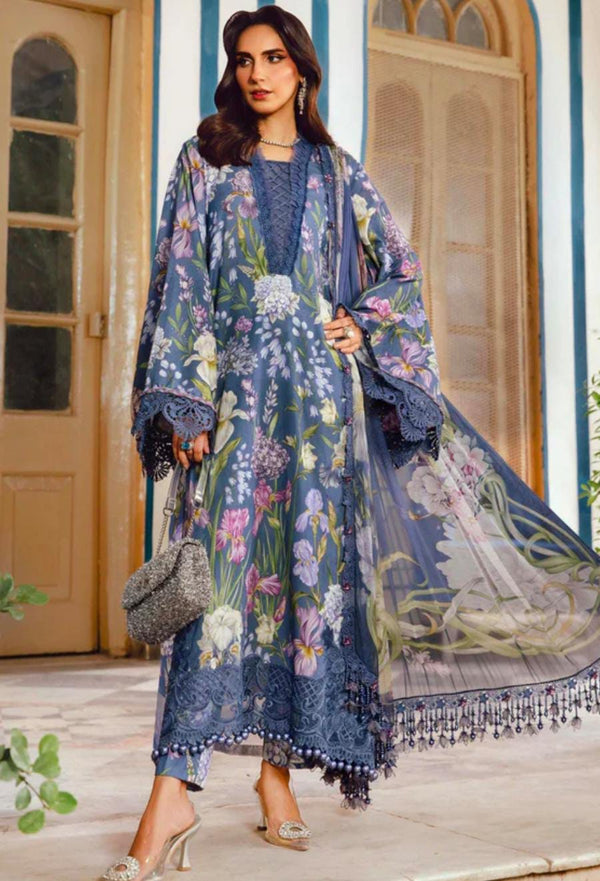 3pc unstitched embroidered cambric suit  Shirt